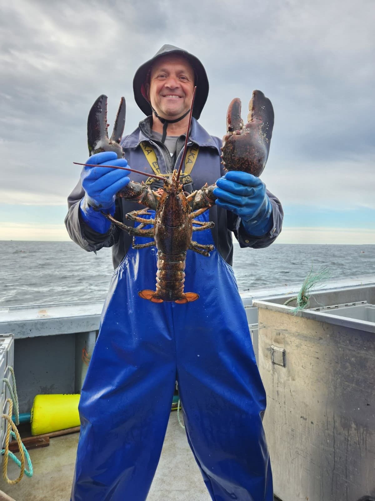 The father's lobster fishing enterprise in Atlantic Canada